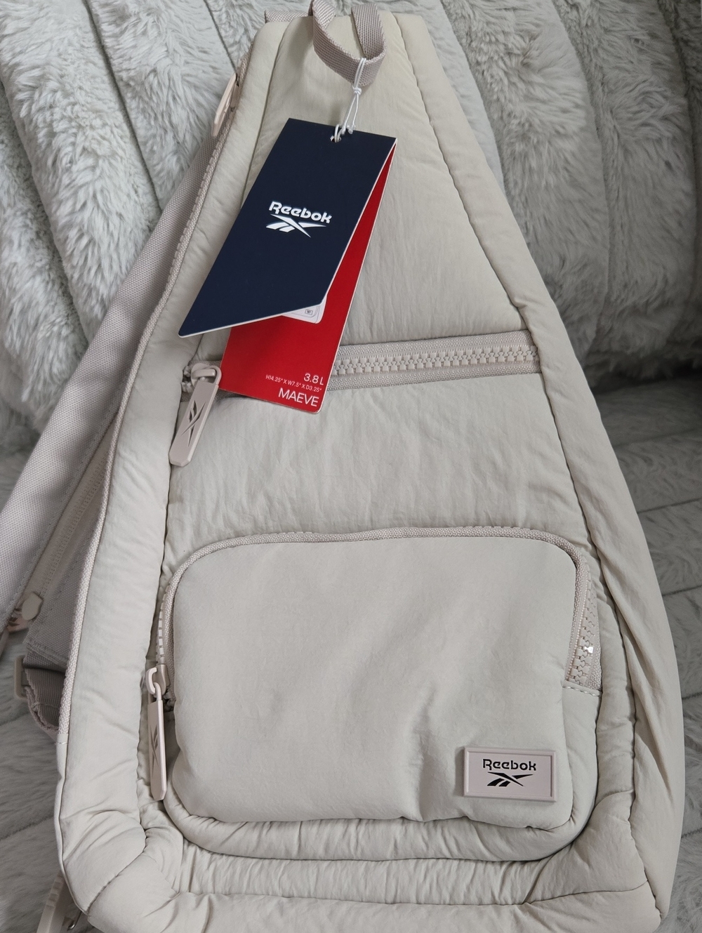 Reebok Maeve Convertible Crossbody Sling Bag New W Tags Adjustable Straps